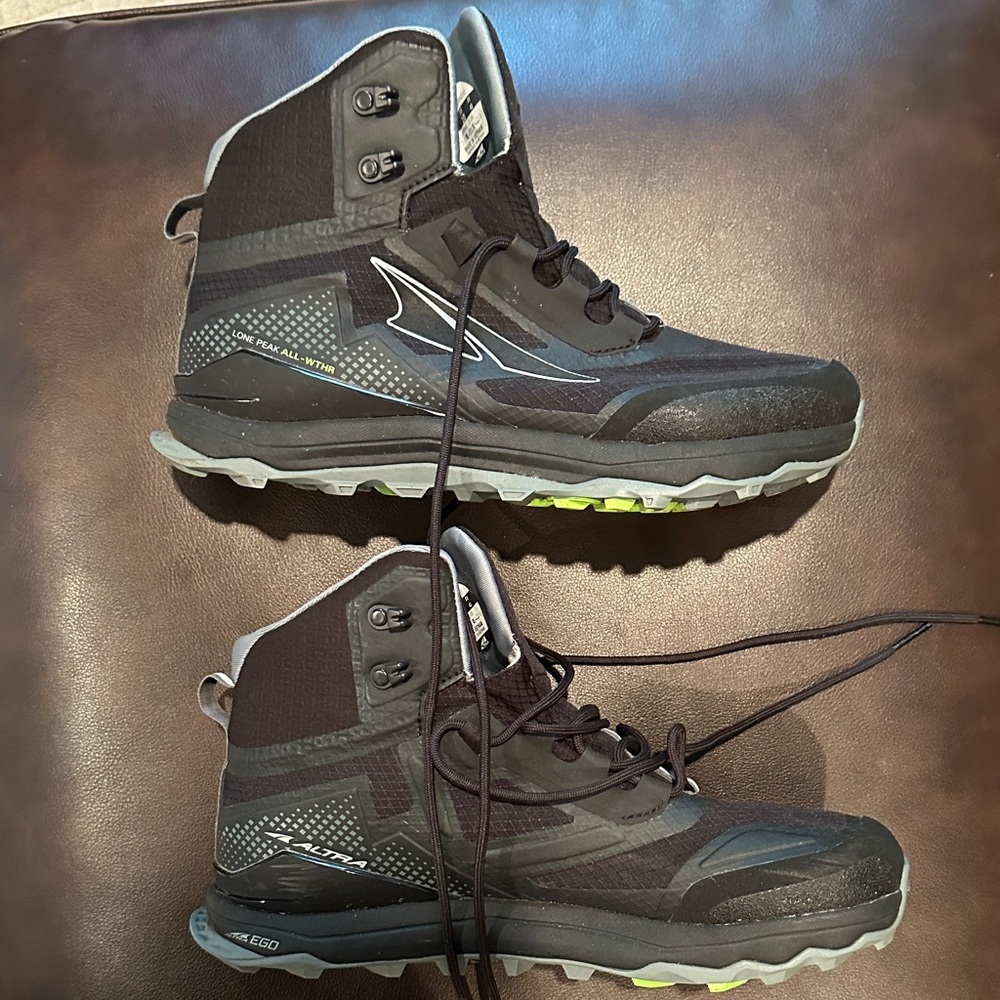 Altra Black and Gray Lace Up Boots - Picture 3 of 9